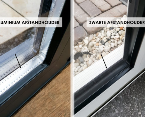 Nieuw bij Alruco: zwarte afstandhouder ipv aluminium afstandhouder