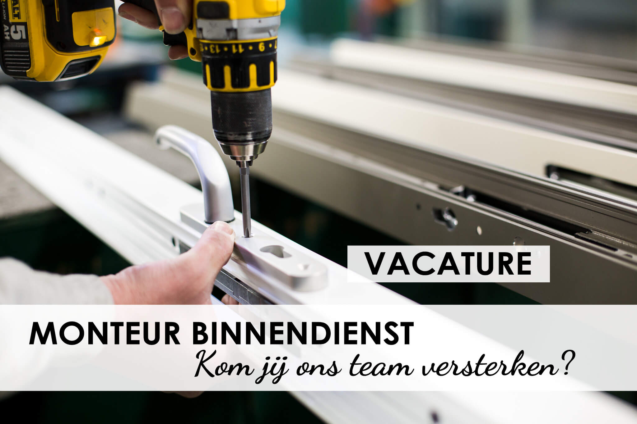 vacature monteur binnendienst