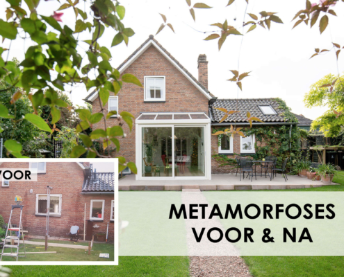 Metamorfoses voor en na woninguitbreidingen