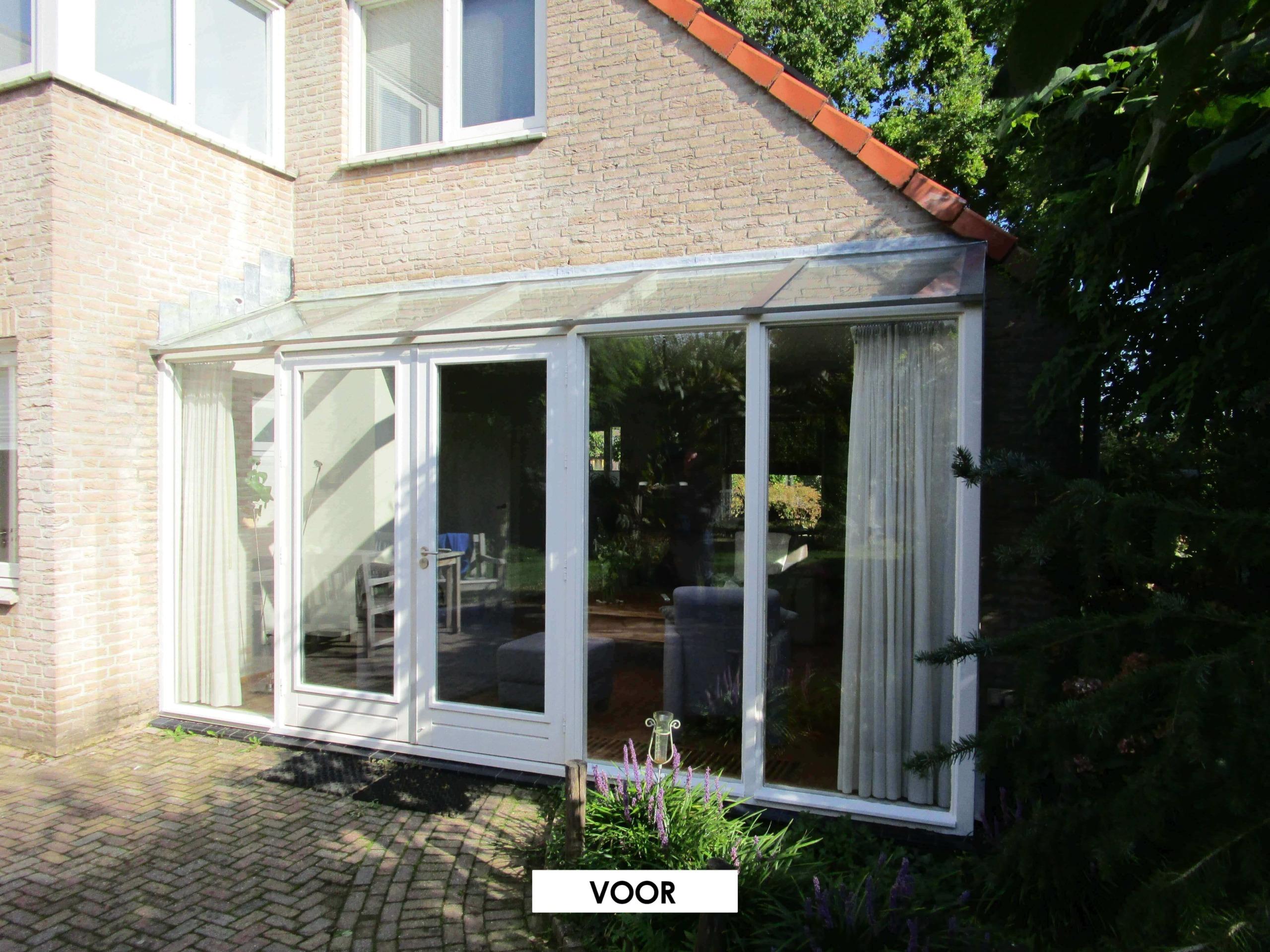 Vervangen van een oude serre naar een prachtige nieuwe serre