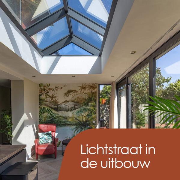 uitbouw met lichtstraat