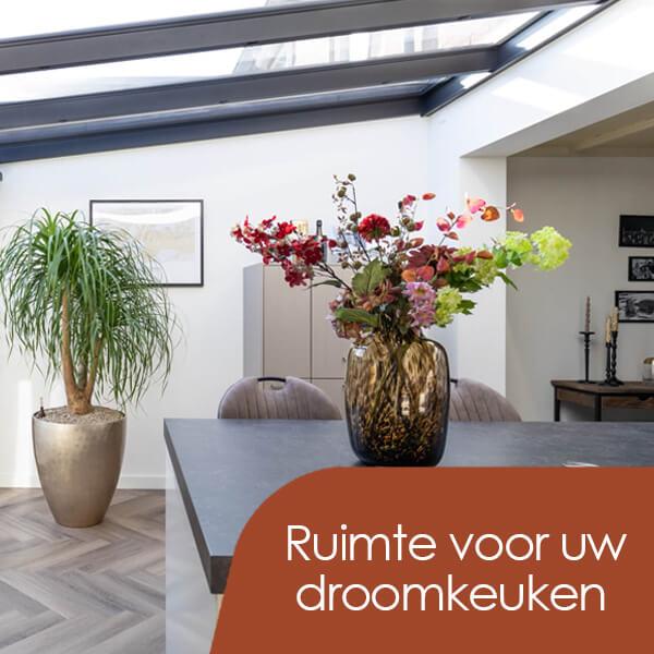 Keuken uitbouwen voor kookeiland Keuken uitbouwen voor kookeiland
